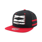 OTTAWA SENATORS LACER BLACK & RED FLATBRIM CAP
