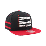 OTTAWA SENATORS LACER BLACK & RED FLATBRIM CAP