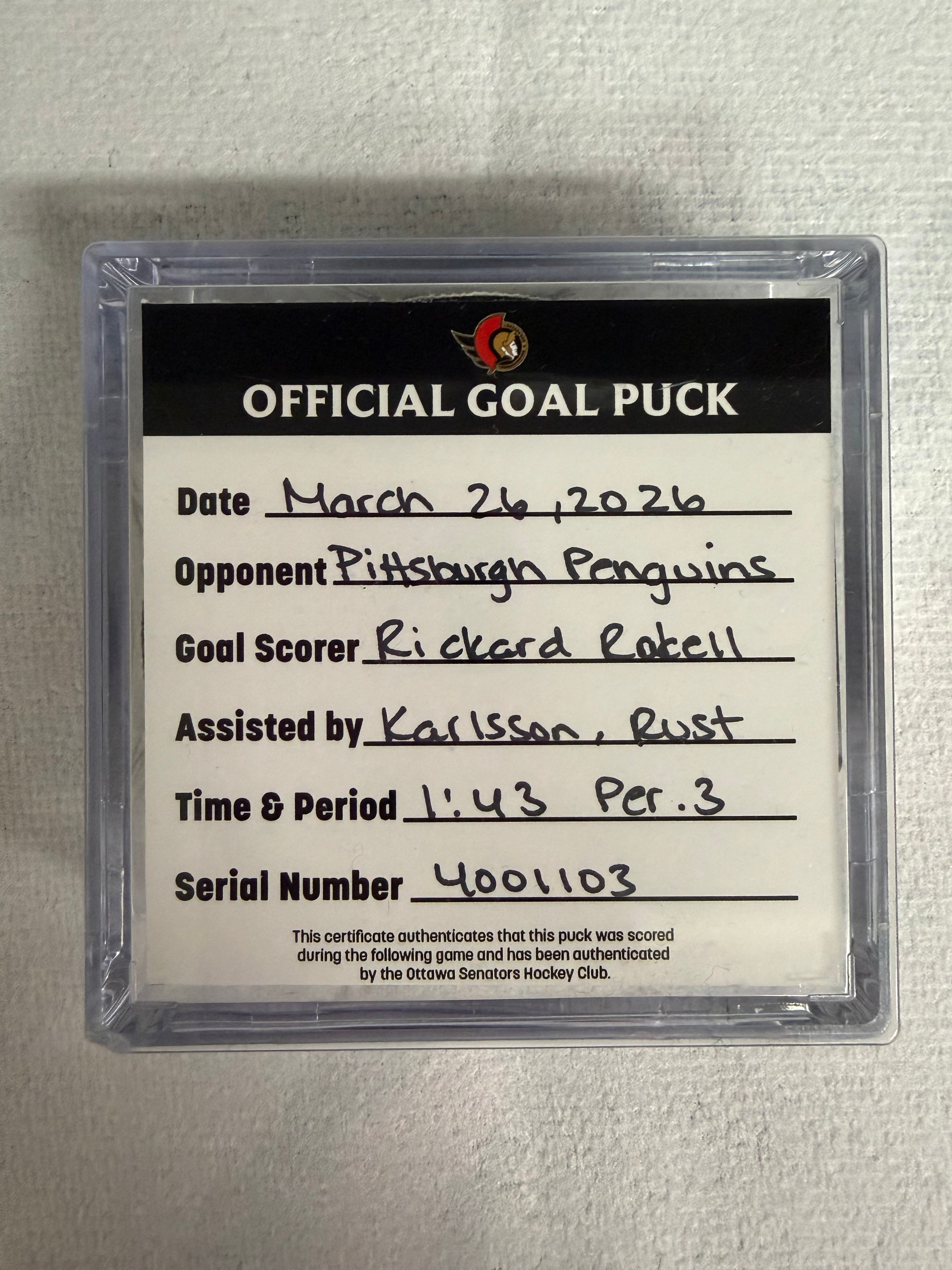 Mar 26 Rickard Rakell