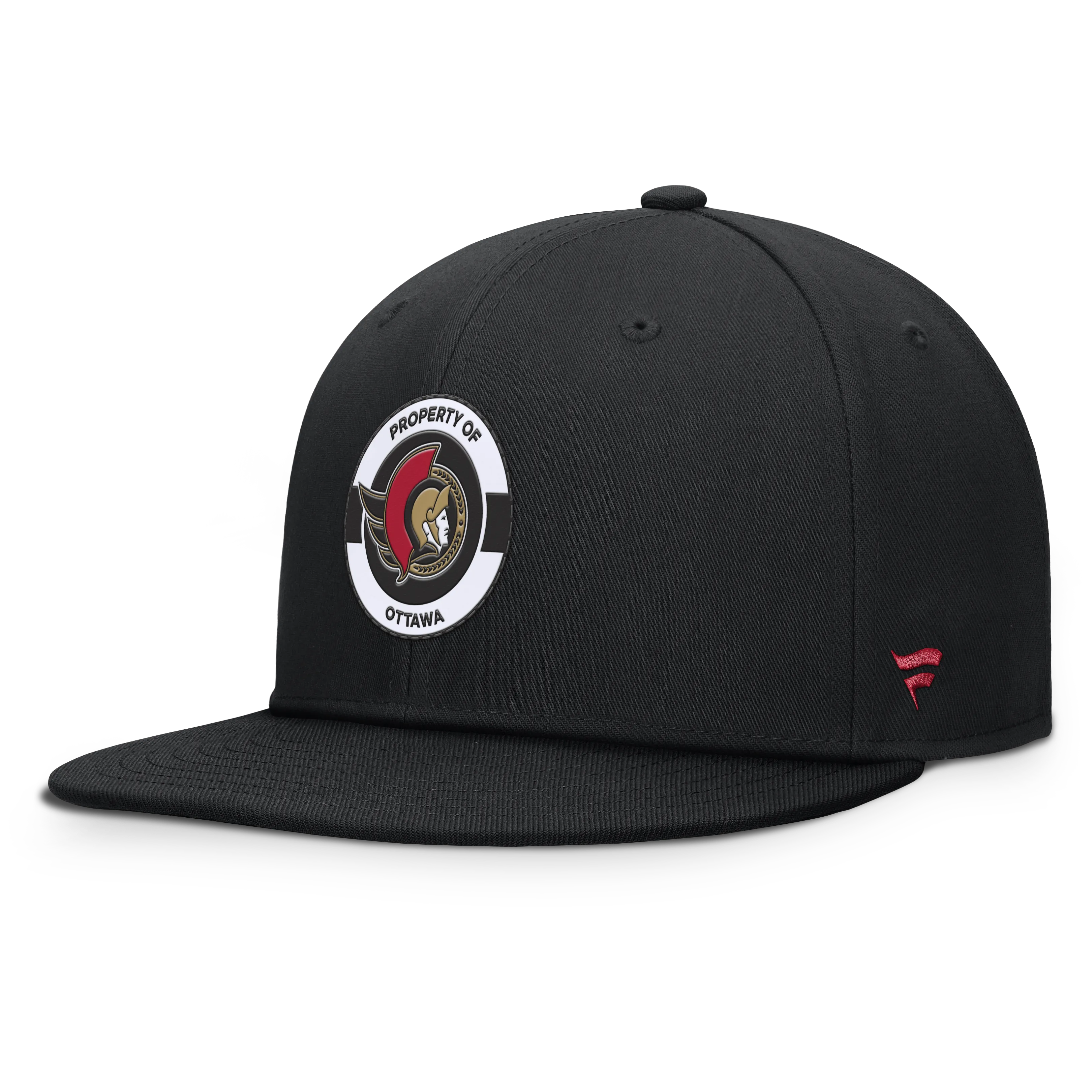 Ottawa Senators Authentic Pro Property Of Flat Brim Cap-Fanatics-OttawaTeamShop.ca
