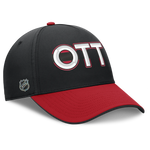 Authentic Pro Blk/Red OTT Stretch Cap-Fanatics-OttawaTeamShop.ca
