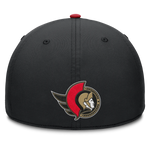 Authentic Pro Blk/Red OTT Stretch Cap-Fanatics-OttawaTeamShop.ca