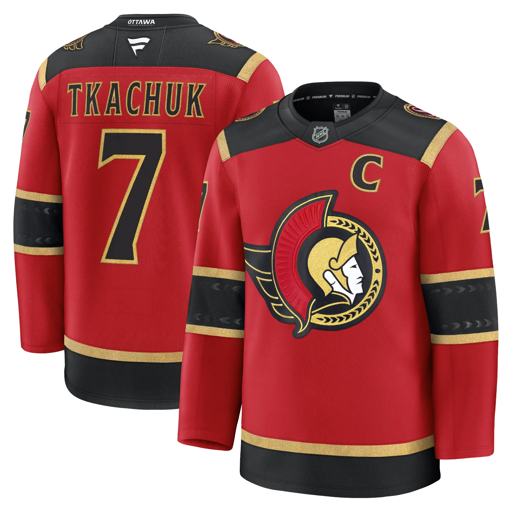 TKACHUK OTTAWA SENATORS PREMIUM FANATICS ALTERNATE JERSEY