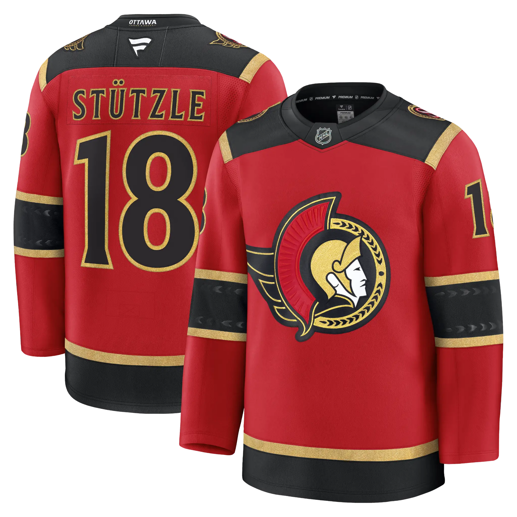 STÜTZLE OTTAWA SENATORS PREMIUM FANATICS ALTERNATE JERSEY