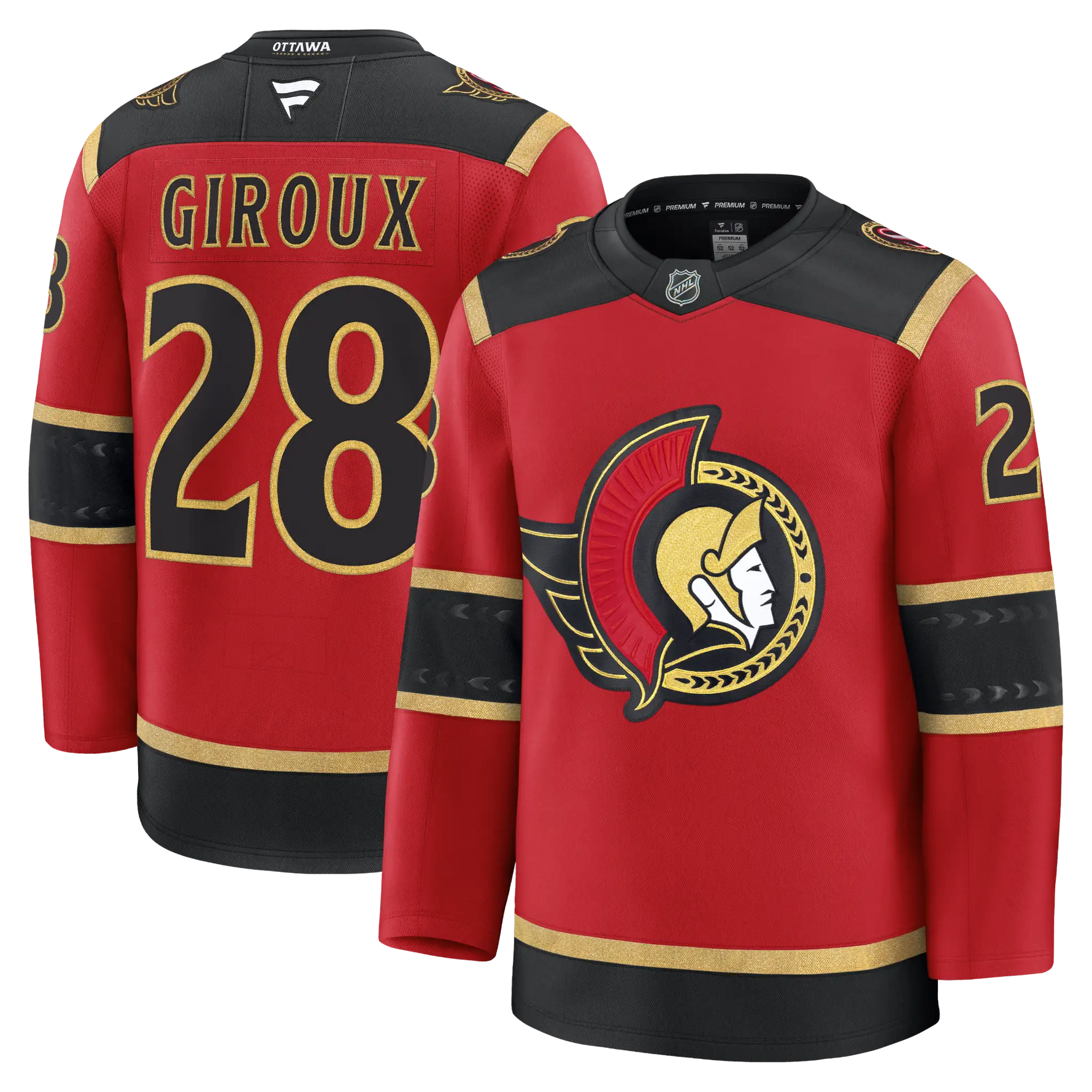 GIROUX OTTAWA SENATORS PREMIUM FANATICS ALTERNATE JERSEY
