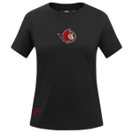 OTTAWA SENATORS WOMEN'S CLASSIC ICON PRO BLACK SLIM FIT TEE