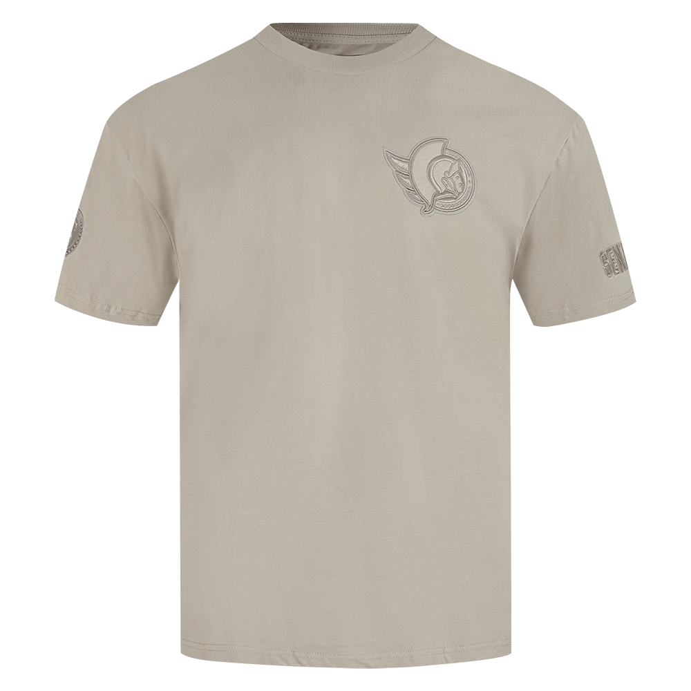 OTTAWA SENATORS NEUTRAL TAUPE DROP SHOULDER TEE