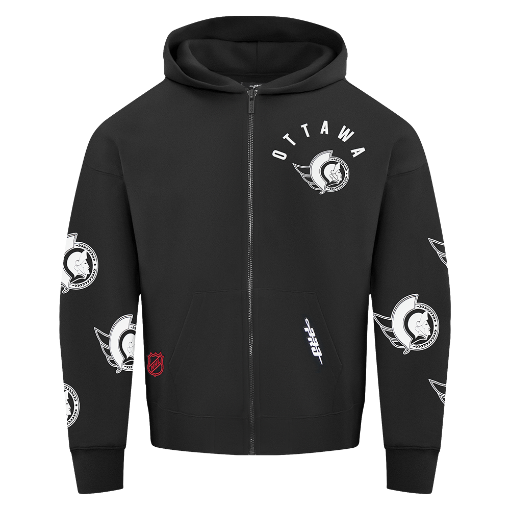 OTTAWA SENATORS ALL PRO DROP SHOULDER ZIP UP HOODIE
