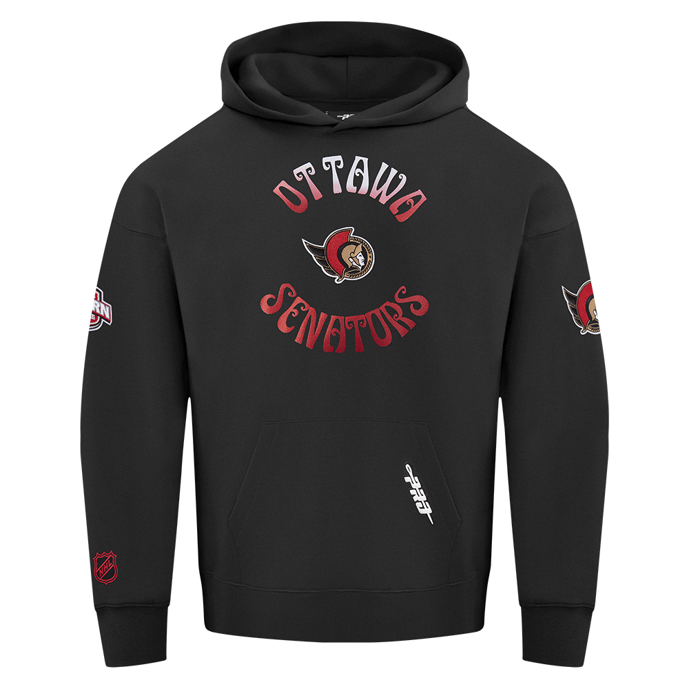 OTTAWA SENATORS WAVY DROP SHOULDER PULLOVER HOODIE