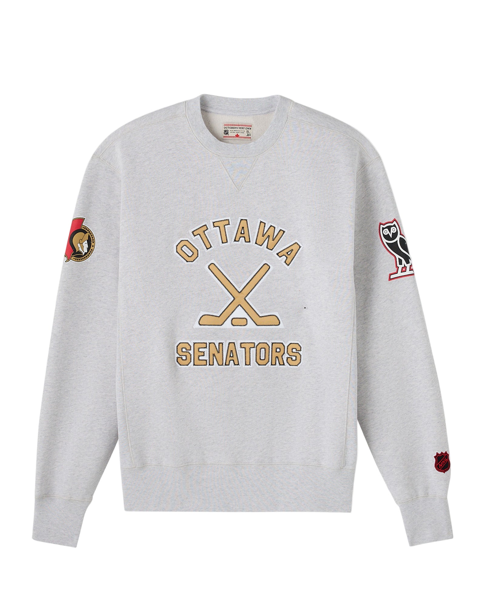 OTTAWA SENATORS OVO X SENS GREY CREWNECK
