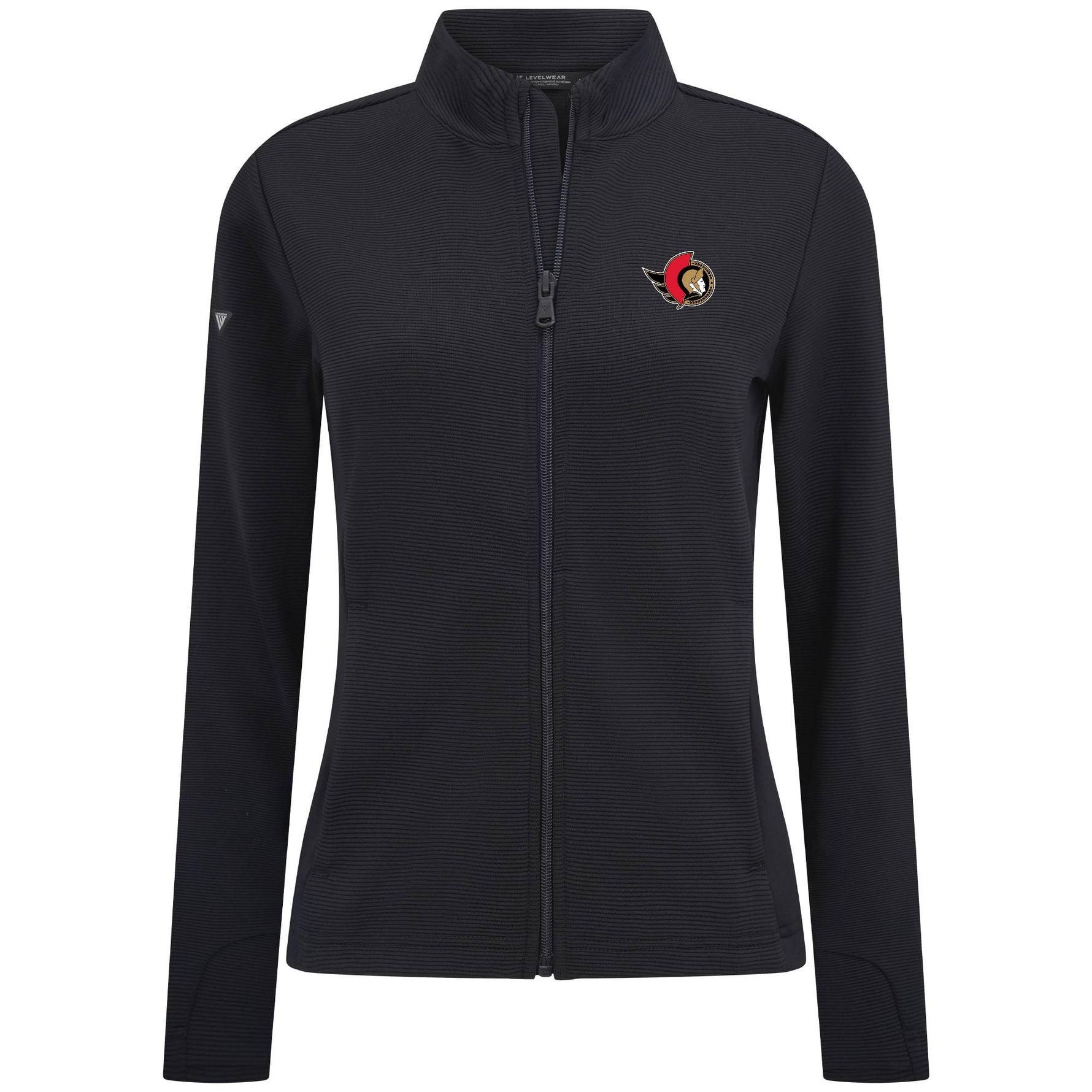 OTTAWA SENATORS WOMENS PURE BLACK FULL ZIP