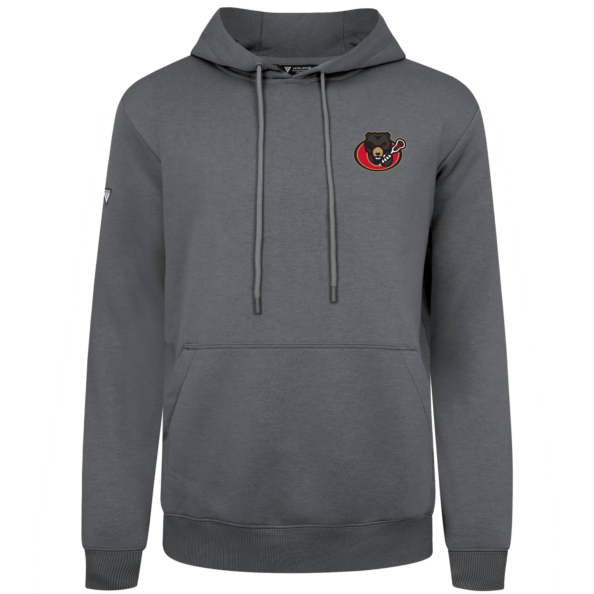 OTTAWA BLACK BEARS GREY PODIUM PULLOVER HOODIE