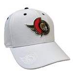 OTTAWA SENATORS E-BOSS STRETCH FIT WHITE CAP
