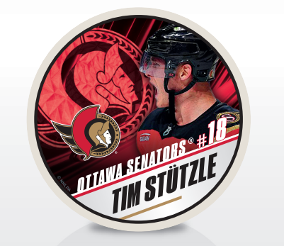 OTTAWA SENATORS STÜTZLE PLAYER PUCK