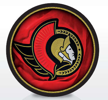 OTTAWA SENATORS ALTERNATE GLITTER PUCK