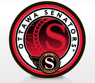 OTTAWA SENATORS BOLD DATE PUCK