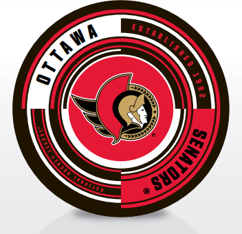 OTTAWA SENATORS ENGINE PUCK