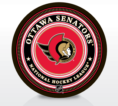 OTTAWA SENATORS INSIGNIA PUCK