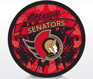 OTTAWA SENATORS ED HARDY STYLE PUCK