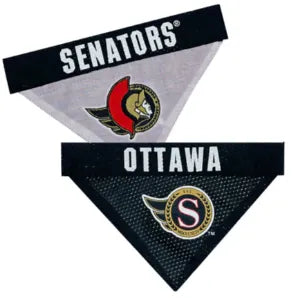 SENATORS PET REVERSIBLE BANDANA