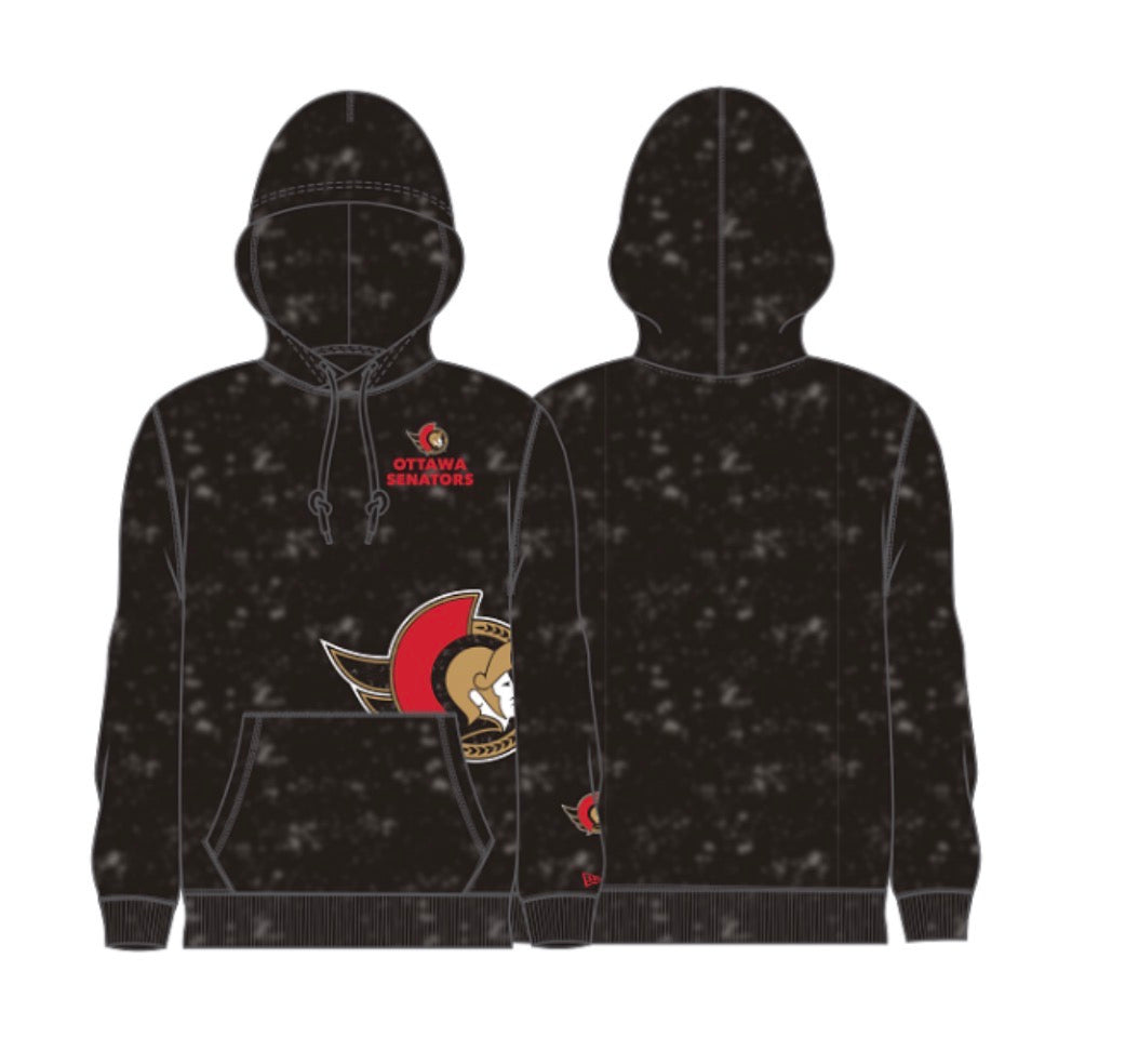 OTTAWA SENATORS ACID WASH PULLOVER HOODIE