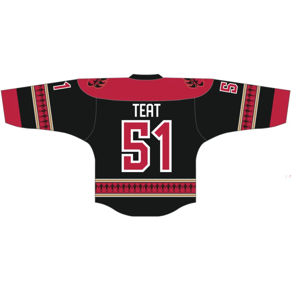 Teat Ottawa Black Bears Home Replica Jersey