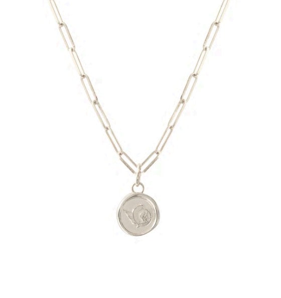 OTTAWA SENATORS SILVER WAX SEAL NECKLACE