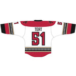 Teat Ottawa Black Bears Away Replica Jersey