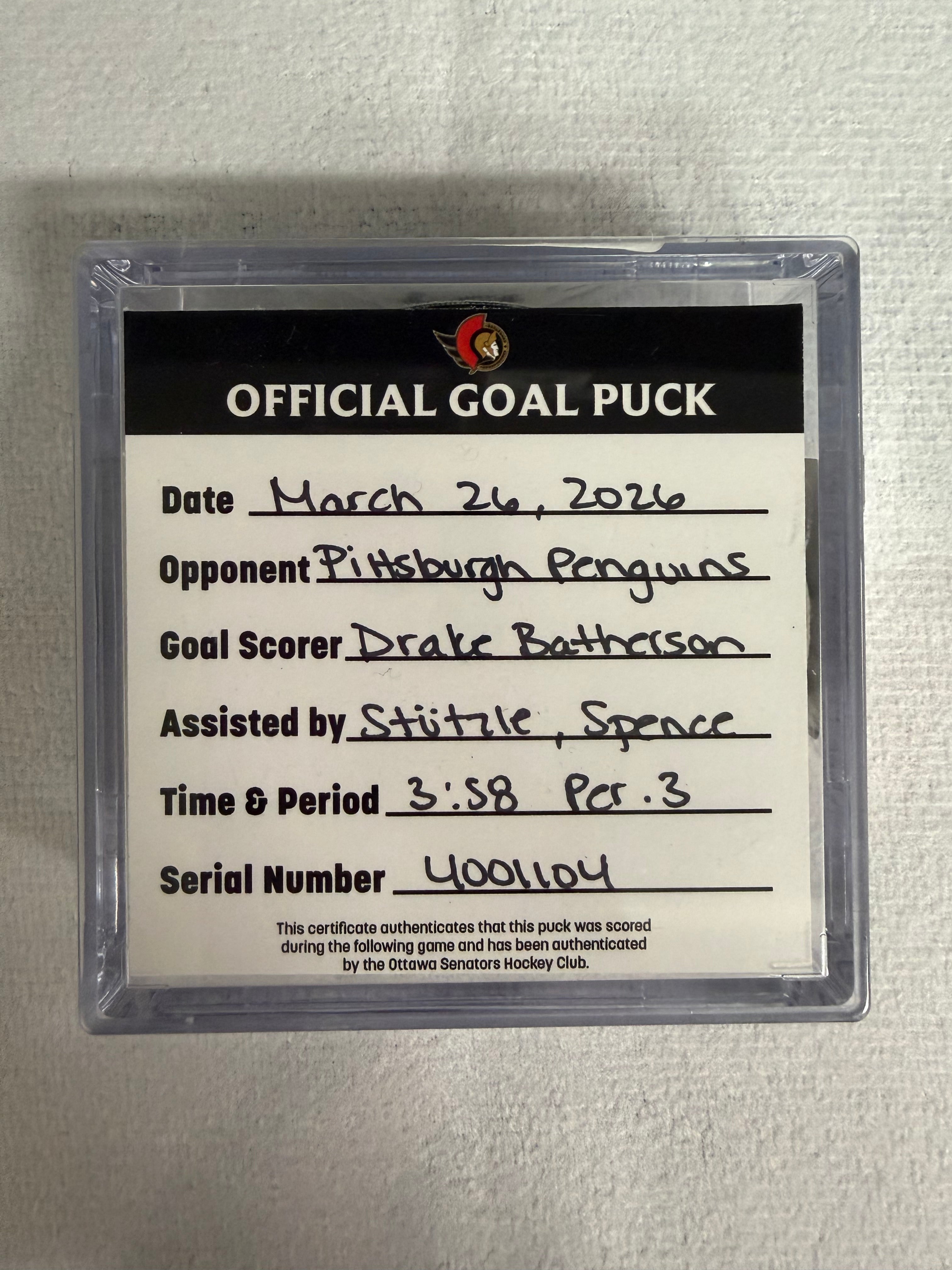 Mar 26 Drake Batherson