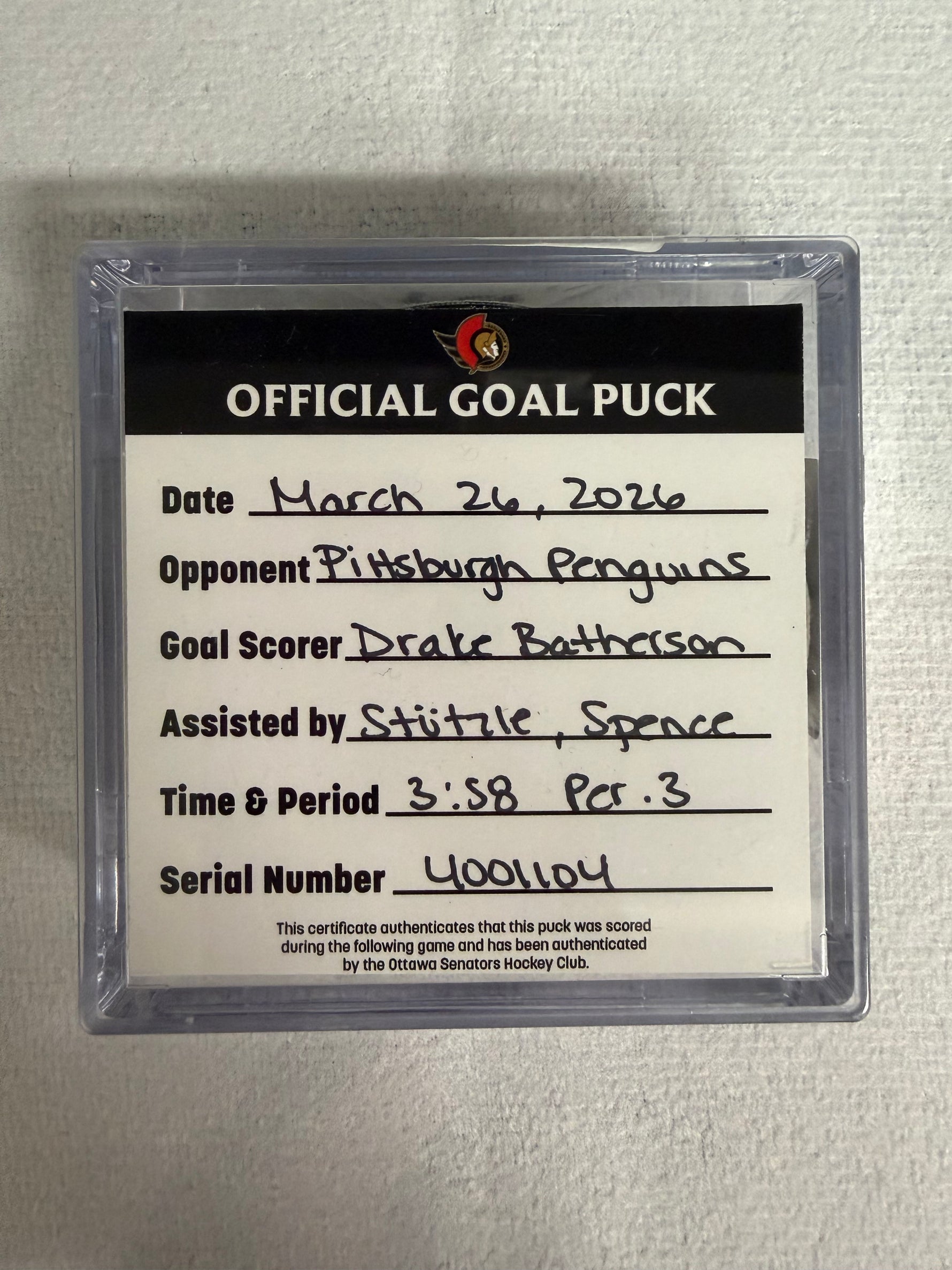 Mar 26 Drake Batherson