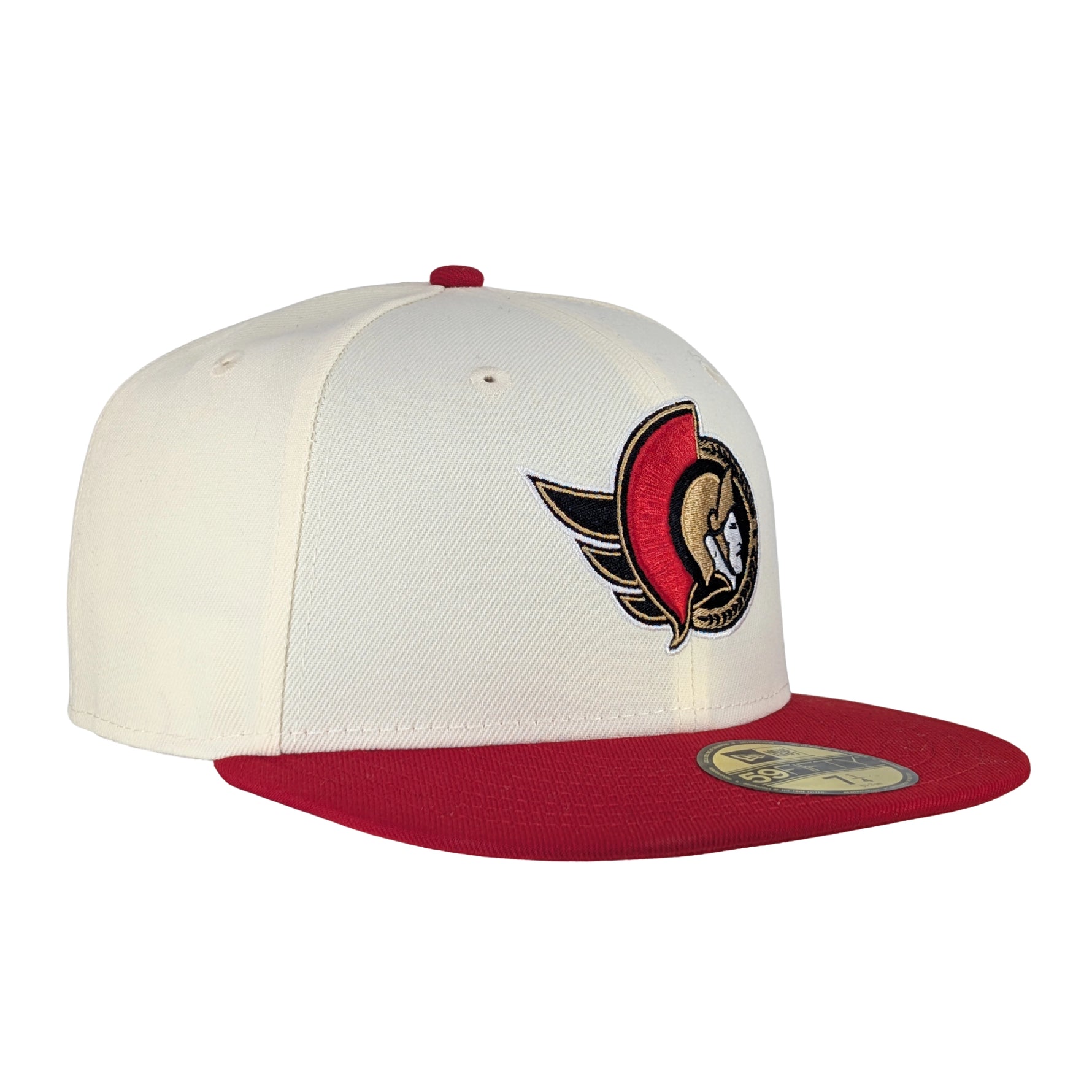 OTTAWA SENATORS 59FIFTY RED CREAM FLATBRIM FITTED CAP
