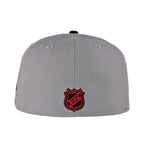OTTAWA SENATORS 59FIFTY BLACK GREY FLATBRIM FITTED CAP
