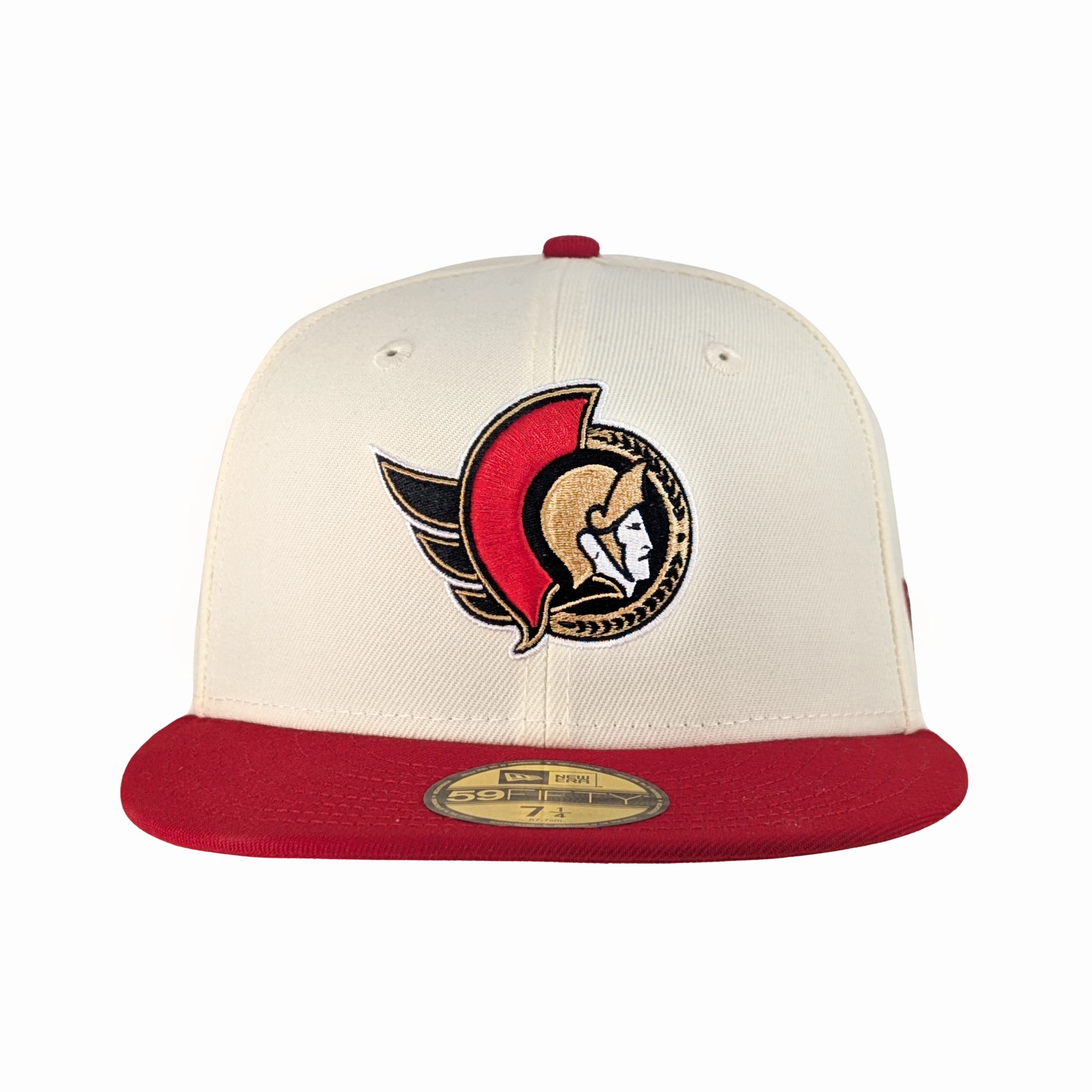 OTTAWA SENATORS 59FIFTY RED CREAM FLATBRIM FITTED CAP