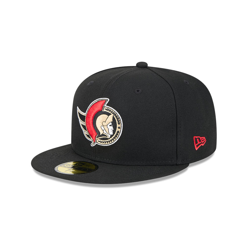 FITTED BLACK 5950 FLATBRIM-New Era-OttawaTeamShop.ca