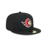 FITTED BLACK 5950 FLATBRIM-New Era-OttawaTeamShop.ca