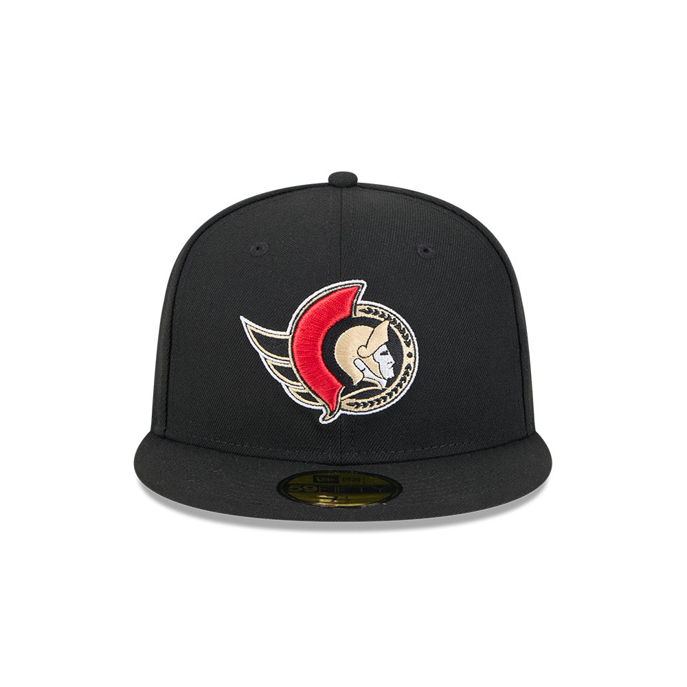 FITTED BLACK 5950 FLATBRIM-New Era-OttawaTeamShop.ca