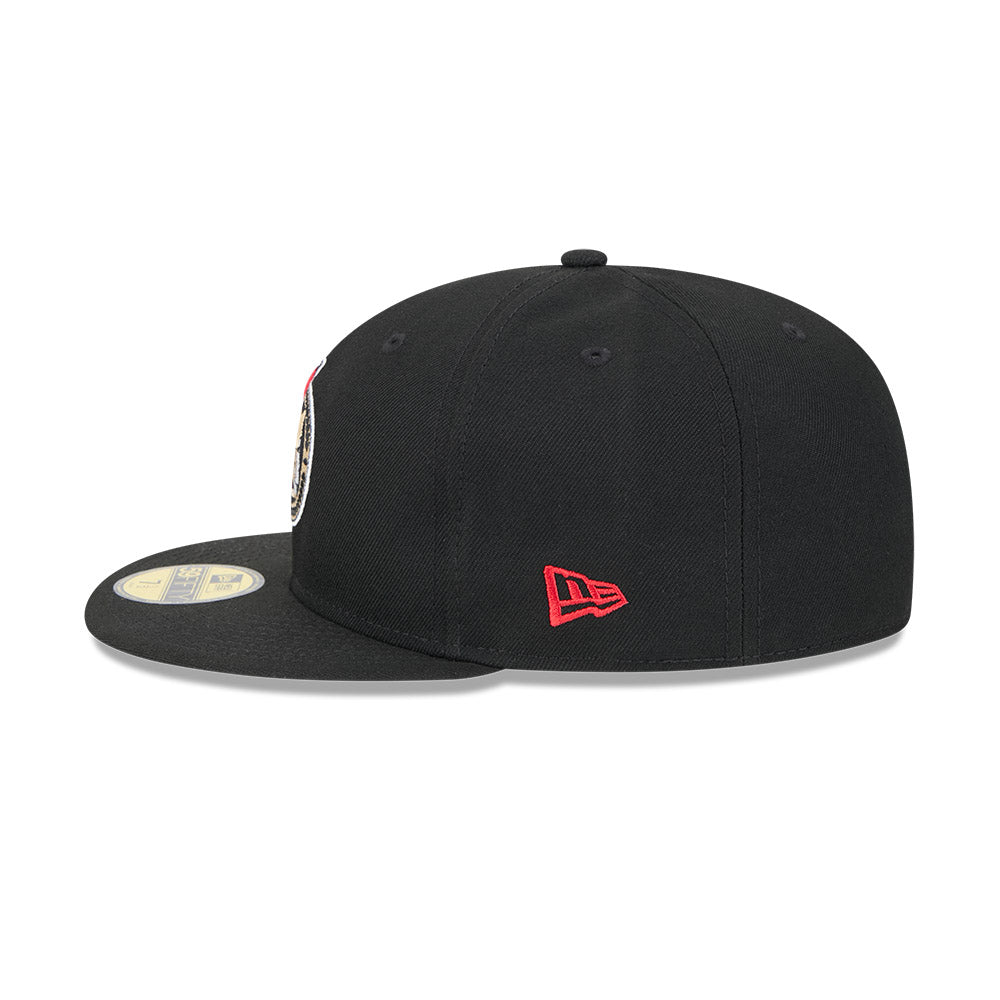 FITTED BLACK 5950 FLATBRIM-New Era-OttawaTeamShop.ca