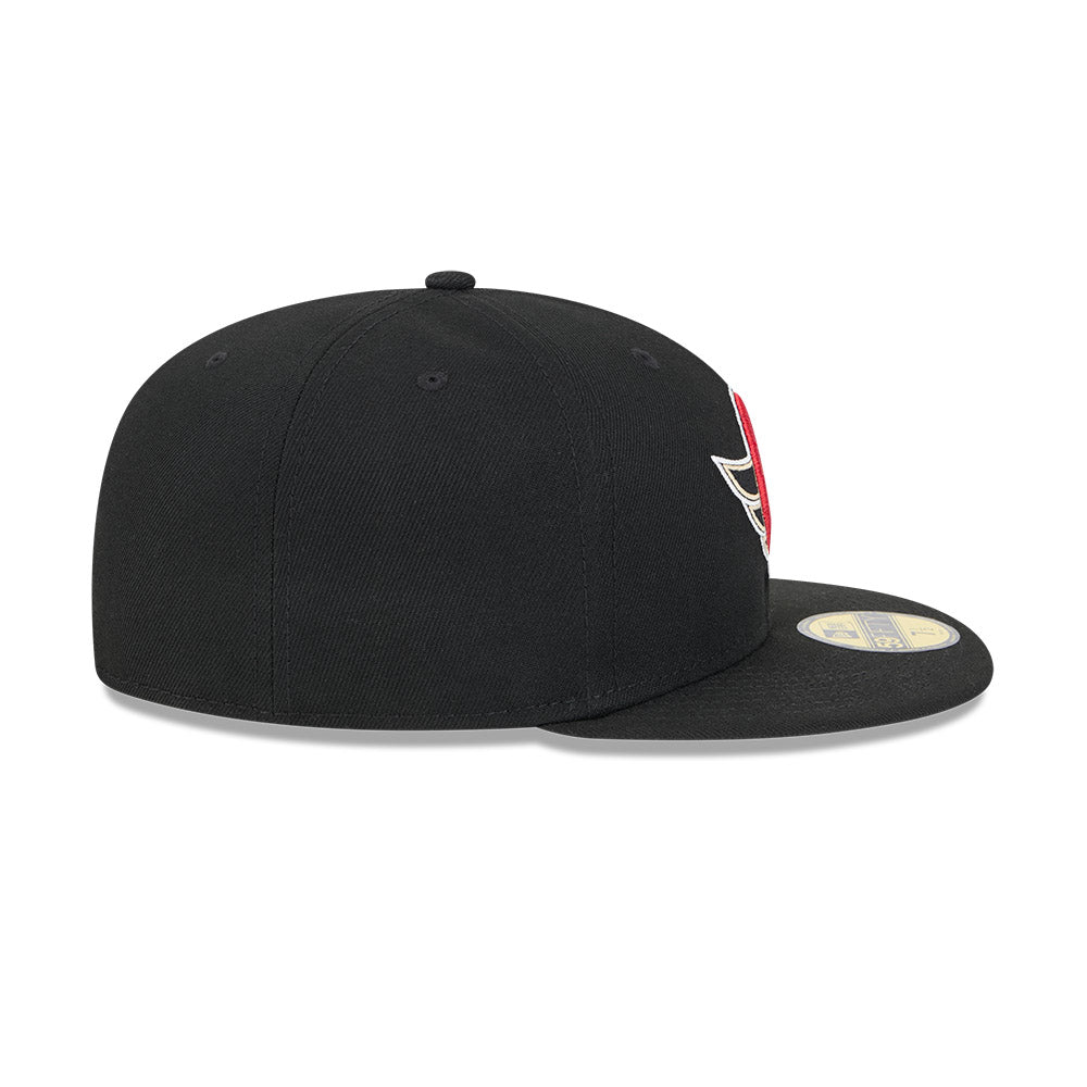 FITTED BLACK 5950 FLATBRIM-New Era-OttawaTeamShop.ca