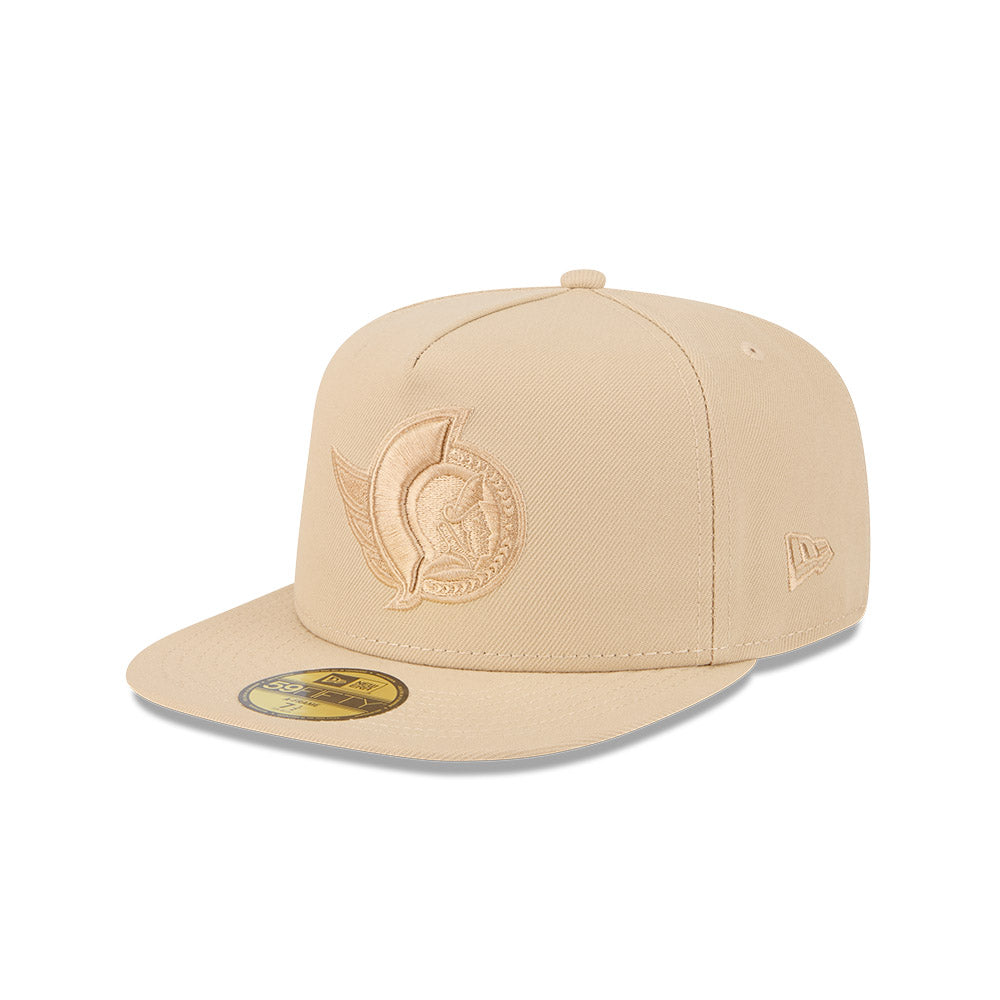 Ottawa Senators New Era Beige 59Fifty A-Frame Color Pack Fitted Hat-New Era-OttawaTeamShop.ca