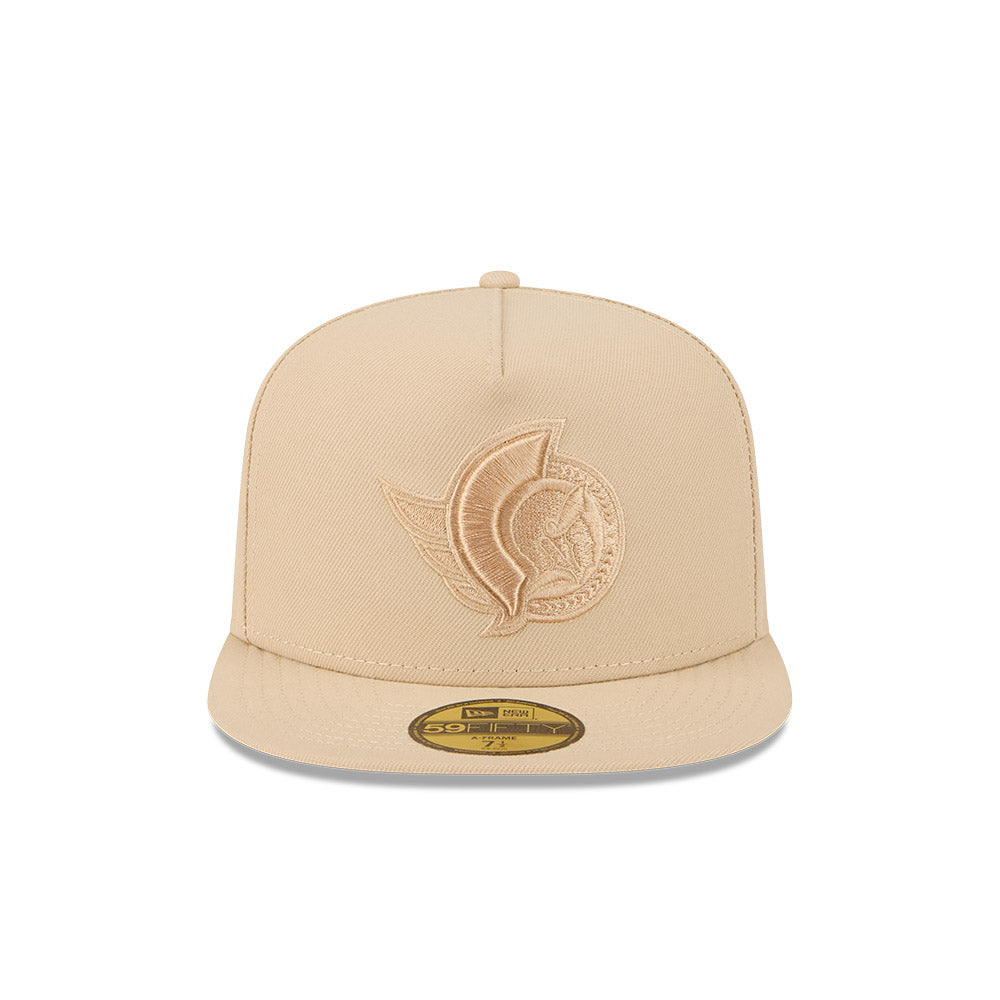 Ottawa Senators New Era Beige 59Fifty A-Frame Color Pack Fitted Hat-New Era-OttawaTeamShop.ca