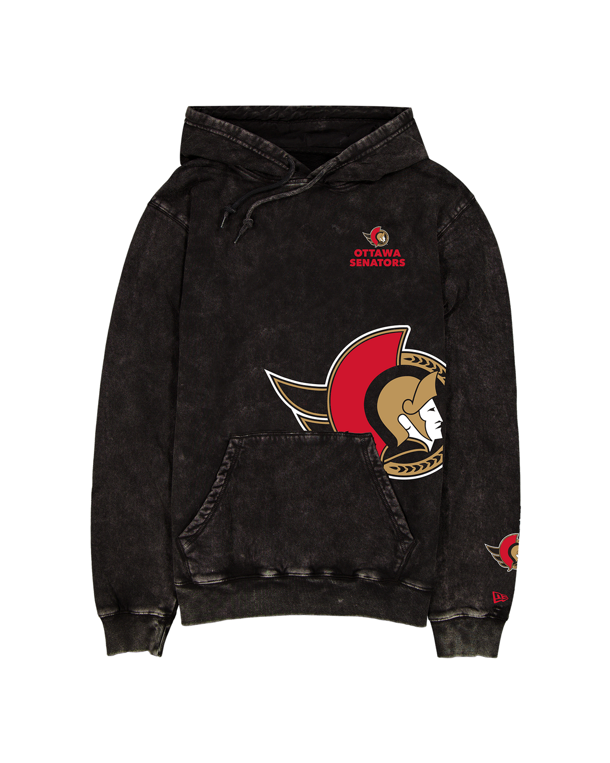 OTTAWA SENATORS ACID WASH PULLOVER HOODIE