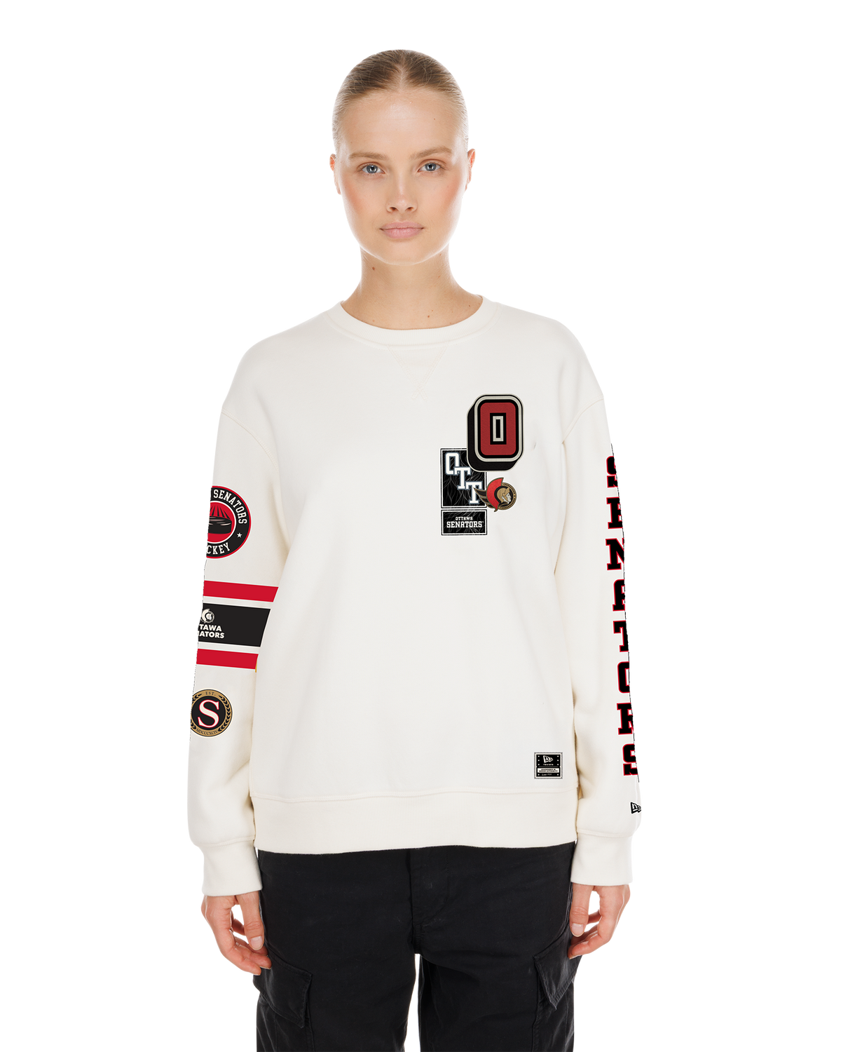 OTTAWA SENATORS WOMENS O LOGO CREWNECK
