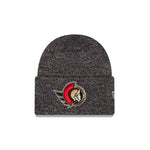 OTTAWA SENATORS GREY KNIT MARBLE CUFFED BEANIE