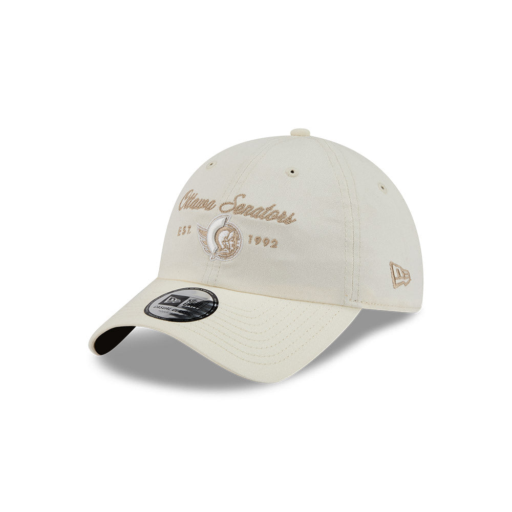 OTTAWA SENATORS TAN SCRIPT ADJUSTABLE CAP