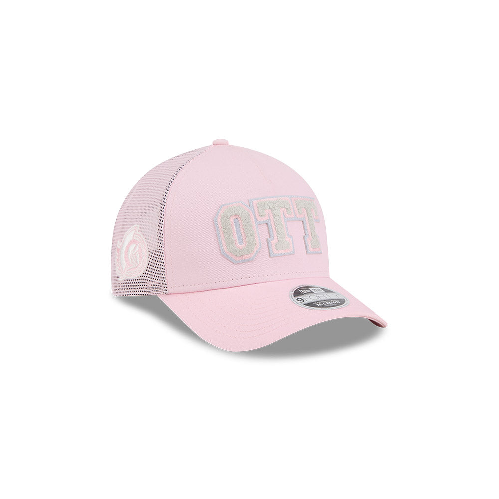 OTTAWA SENATORS YOUTH 9FORTY PINK ADJUSTABLE CAP