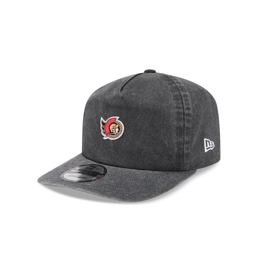 OTTAWA SENATORS BLACK 19TWENTY MICRO LOGO ADJUSTABLE CAP
