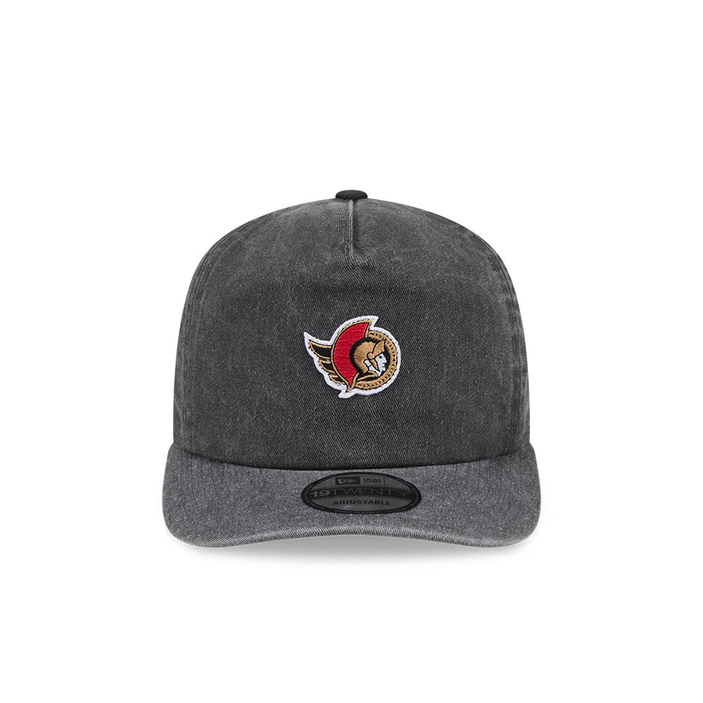 OTTAWA SENATORS BLACK 19TWENTY MICRO LOGO ADJUSTABLE CAP
