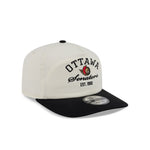 OTTAWA SENATORS CREAM & BLACK 19TWENTY STACKED ADJUSTABLE CAP