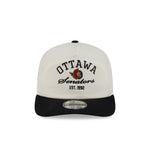 OTTAWA SENATORS CREAM & BLACK 19TWENTY STACKED ADJUSTABLE CAP