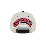OTTAWA SENATORS TAN & BLACK 9FIFTY A-FRAME REAR HIT ADJUSTABLE CAP